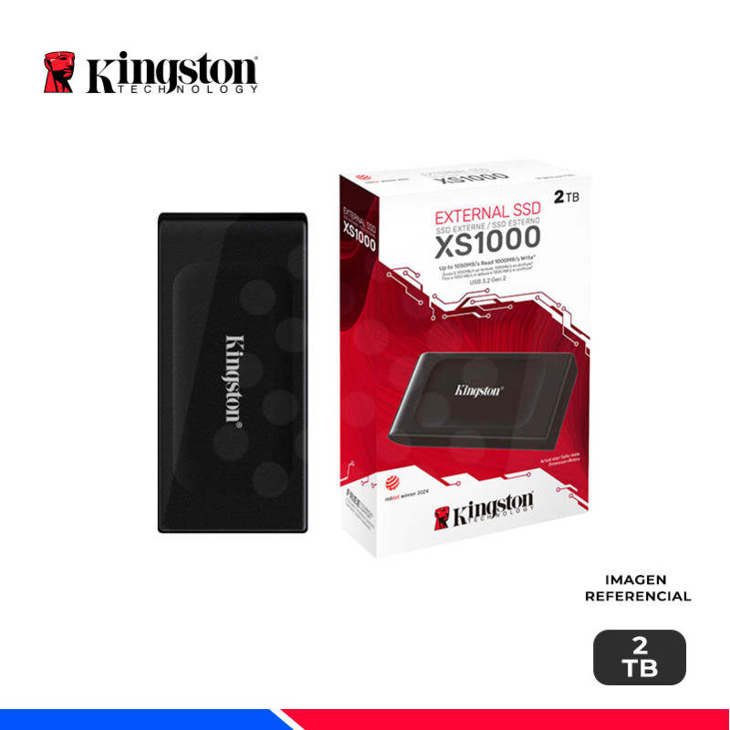 SSD EXTERNO KINGSTON XS1000, 2TB, USB 3.2, GEN2, TIPO-C SSD EXTERNO KINGSTON XS1000, 2TB, USB 3.2, GEN2, TIPO-C
