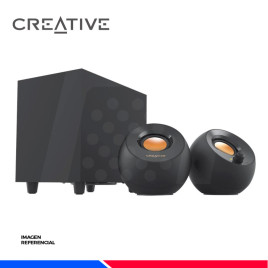 PARLANTE CREATIVE PEBBLE PLUS 2.1 USB BLACK