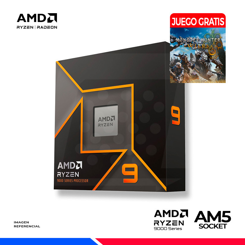 PROCESADOR AMD RYZEN 9 9950X, Cache 64 MB, Hasta 5.7 Ghz, AM5