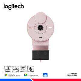 CAMARA WEB LOGITECH BRIO 300 FHD 1080p USB-C ROSE