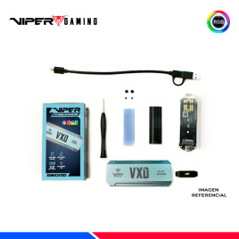 CASE PORTABLE PATRIOT VIPER GAMING VXD 860, PARA SSD M.2 PCIe, RGB
