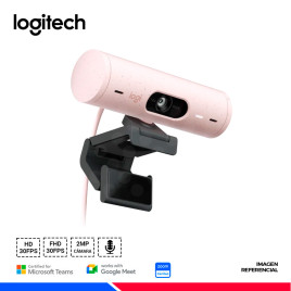 CAMARA WEB LOGITECH BRIO 500 FHD 1080p ROSE