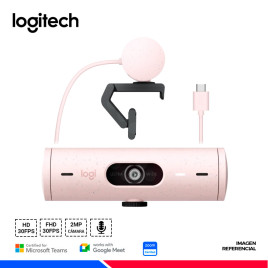CAMARA WEB LOGITECH BRIO 500 FHD 1080p ROSE