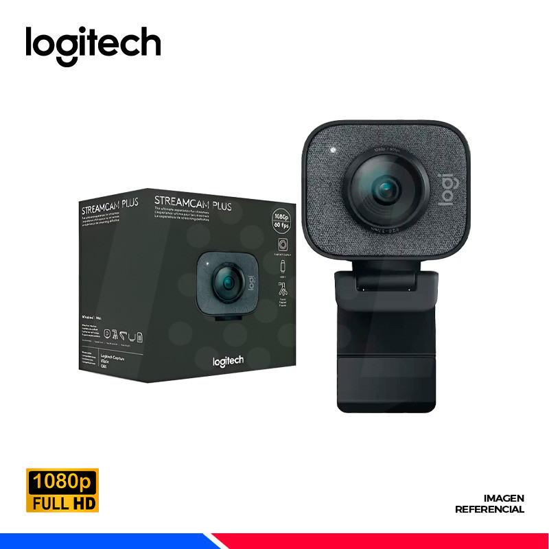 CAMARA WEB LOGITECH STREAMCAM PLUS FHD 1080p BLACK CAMARA WEB LOGITECH STREAMCAM PLUS FHD 1080p BLACK