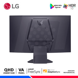 MONITOR GAMING LG UltraGear 32GS60QC-B, 32" CURVO VA, QHD, 180Hz, 1ms, FreeSync