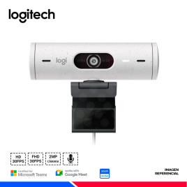 CAMARA WEB LOGITECH BRIO 500 FHD 1080p WHITE