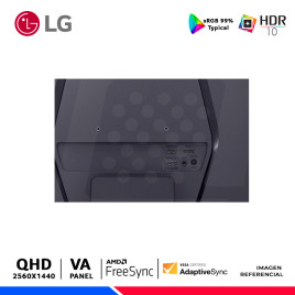 MONITOR GAMING LG UltraGear 27GS60QC-B, 27" Curvo VA, QHQ, 180Hz, 1ms, FreeSync