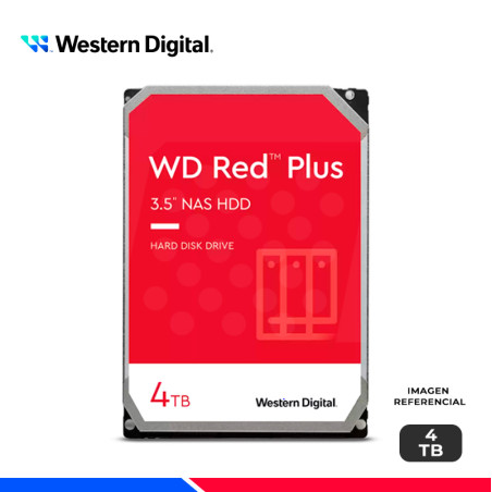 DISCO DURO WESTERN DIGITAL RED PLUS NAS, 4TB