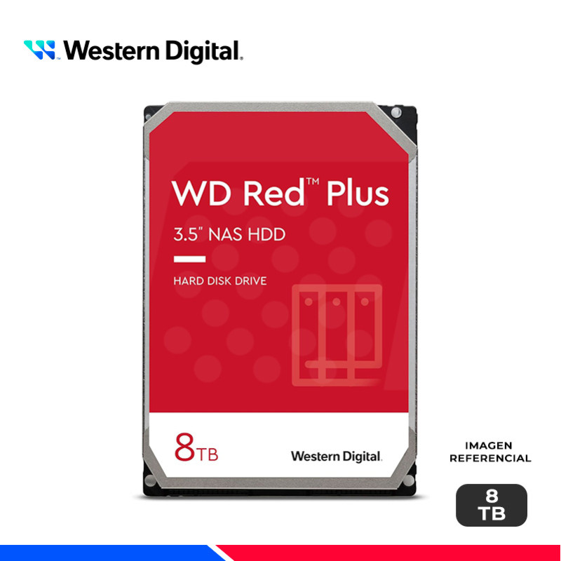 DISCO DURO WESTERN DIGITAL RED PLUS NAS, 8TB DISCO DURO WESTERN DIGITAL RED PLUS NAS, 8TB