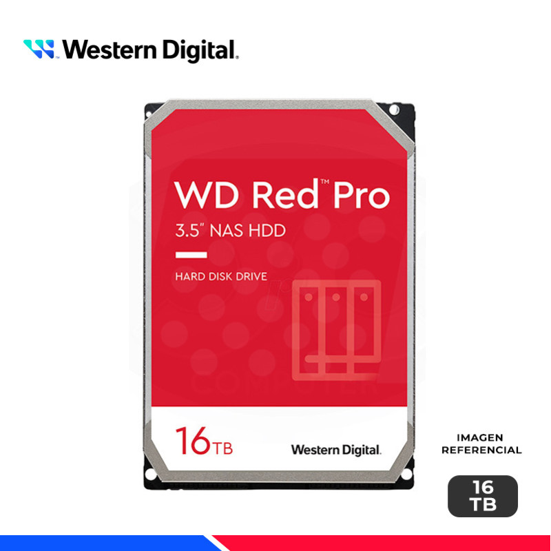 DISCO DURO WESTERN DIGITAL RED PRO NAS, 16TB