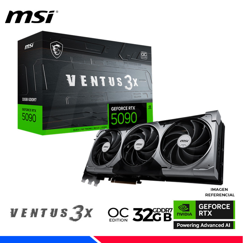 VGA MSI GEFORCE RTX 5090 32GB VENTUS 3X OC, GDDR7