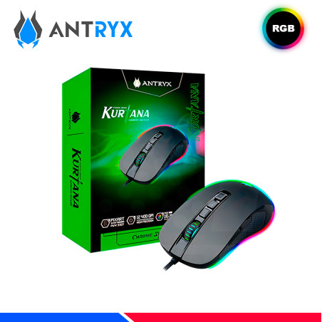MOUSE GAMING ANTRYX CHROME STORM KURTANA RGB