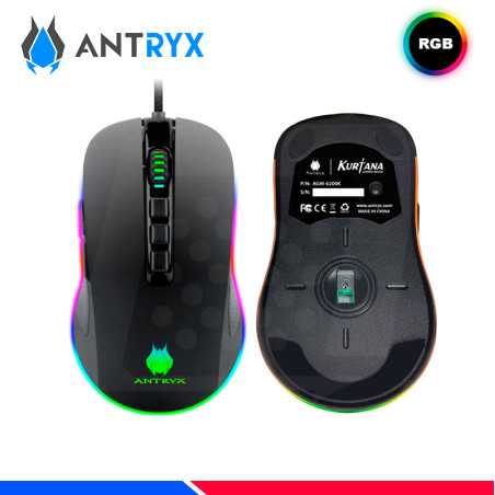 MOUSE GAMING ANTRYX CHROME STORM KURTANA RGB