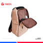 MOCHILA TEROS TE-ACS9012, POLIESTER, 15.6" BEIGE