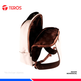 MOCHILA TEROS TE-ACS9012, POLIESTER, 15.6" BEIGE