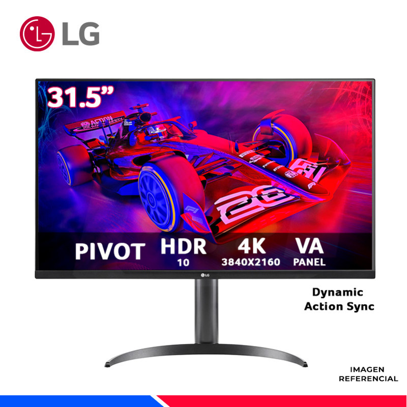 MONITOR LG 32UR550K-B, 31.5" VA, UHD 4K, 60Hz, 4ms