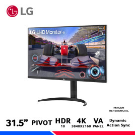 MONITOR LG 32UR550K-B, 31.5" VA, UHD 4K, 60Hz, 4ms