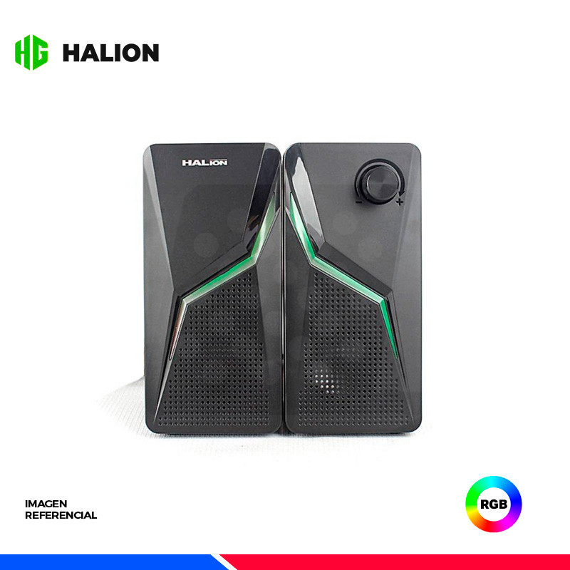 PARLANTE 2.0 HALION, GAMING HA-S338, RGB PARLANTE 2.0 HALION, GAMING HA-S338, RGB