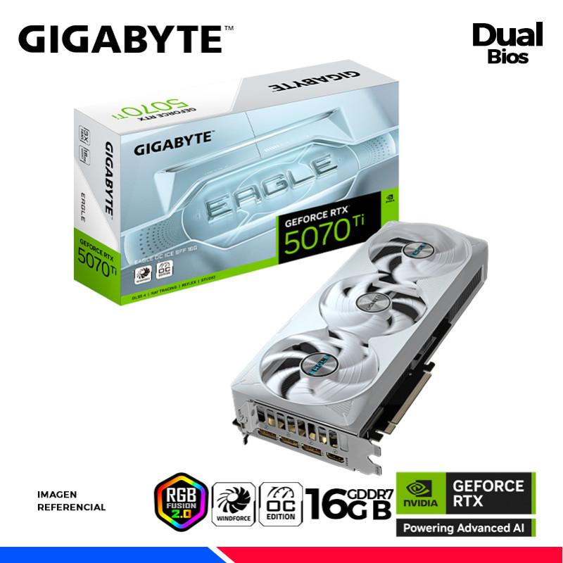 VGA GIGABYTE GEFORCE RTX 5070 Ti EAGLE OC ICE SFF 16GB GDDR7