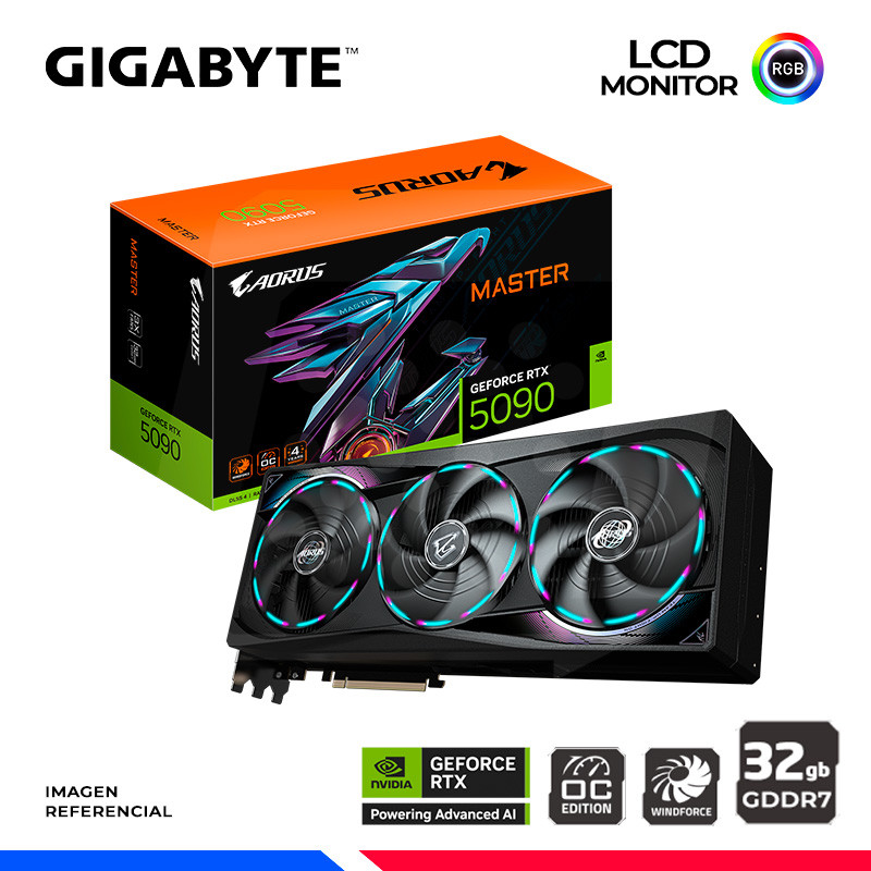 VGA GIGABYTE AORUS GEFORCE RTX 5090 MASTER 32GB OC, GDDR7 VGA GIGABYTE AORUS GEFORCE RTX 5090 MASTER 32GB OC, GDDR7