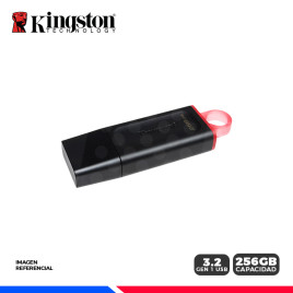 MEM. USB KINGSTON DATA TRAVELER EXODIA, 256GB, USB 3.2 GEN 1, ROJO