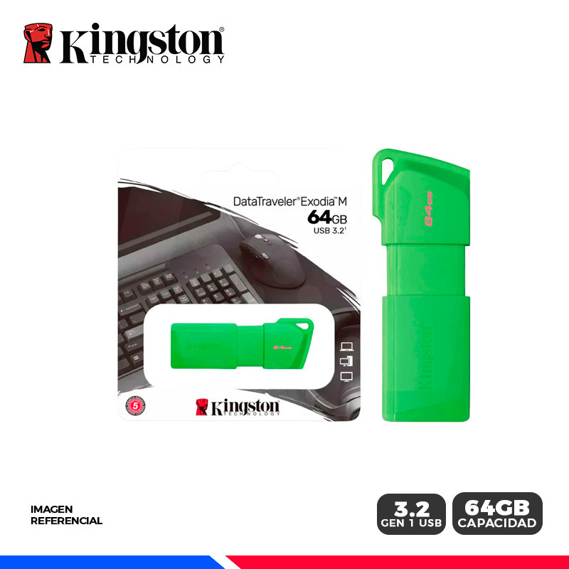 MEM, USB KINGSTON DATATRAVELER EXODIA M, 64GB USB 3.2, GEN 1, Neon MEM, USB KINGSTON DATATRAVELER EXODIA M, 64GB USB 3.2, GEN 1, Neon