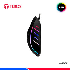 MOUSE GAMING TEROS TE-1210G, 7 BOTONES, RGB