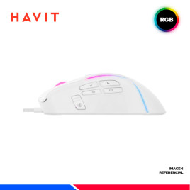 MOUSE GAMING HAVIT MS1033, BLANCO, RGB