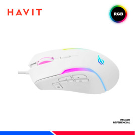 MOUSE GAMING HAVIT MS1033, BLANCO, RGB