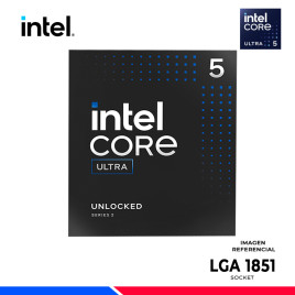PROCESADOR INTEL CORE ULTRA 5 225F, Cache 20MB, Hasta 4.90 GHz.