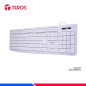 TECLADO MULTIMEDIA TEROS TE-4069S, USB, WHITE TECLADO MULTIMEDIA TEROS TE-4069S, USB, WHITE