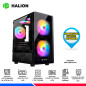 CASE HALION LUNA P25, 3 COOLER RGB, V/TEMPLADO