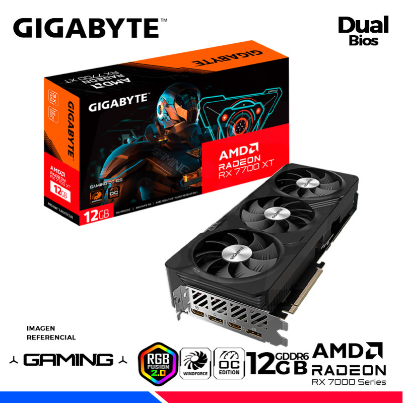 VGA GIGABYTE RADEON RX 7700 XT GAMING OC 12GB GDDR6 VGA GIGABYTE RADEON RX 7700 XT GAMING OC 12GB GDDR6