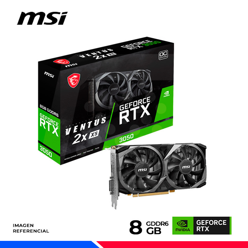 VGA MSI GEFORCE RTX 3050 VENTUS 2X XS 8GB OC GDDR6 VGA MSI GEFORCE RTX 3050 VENTUS 2X XS 8GB OC GDDR6