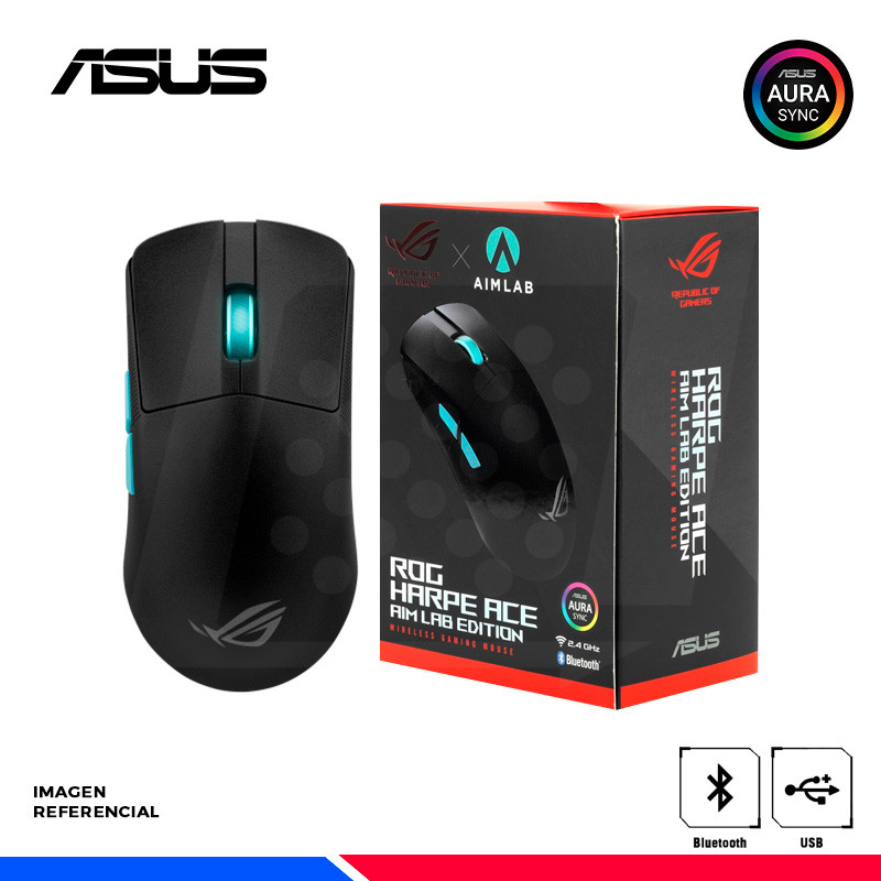 MOUSE GAMING INALAMBRICO/BT ASUS P713 ROG HARPE ACE AIM LAB EDITION/BLACK MOUSE GAMING INALAMBRICO/BT ASUS P713 ROG HARPE ACE AIM LAB EDITION/BLACK
