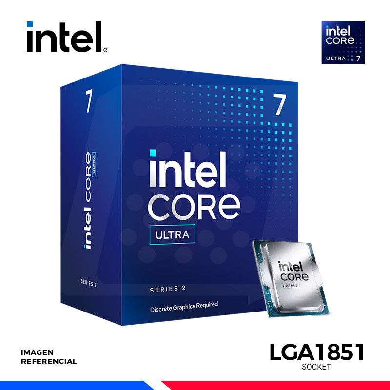 PROCESADOR INTEL CORE ULTRA 7 265F, Cache 30 MB, Hasta 5.30 Ghz