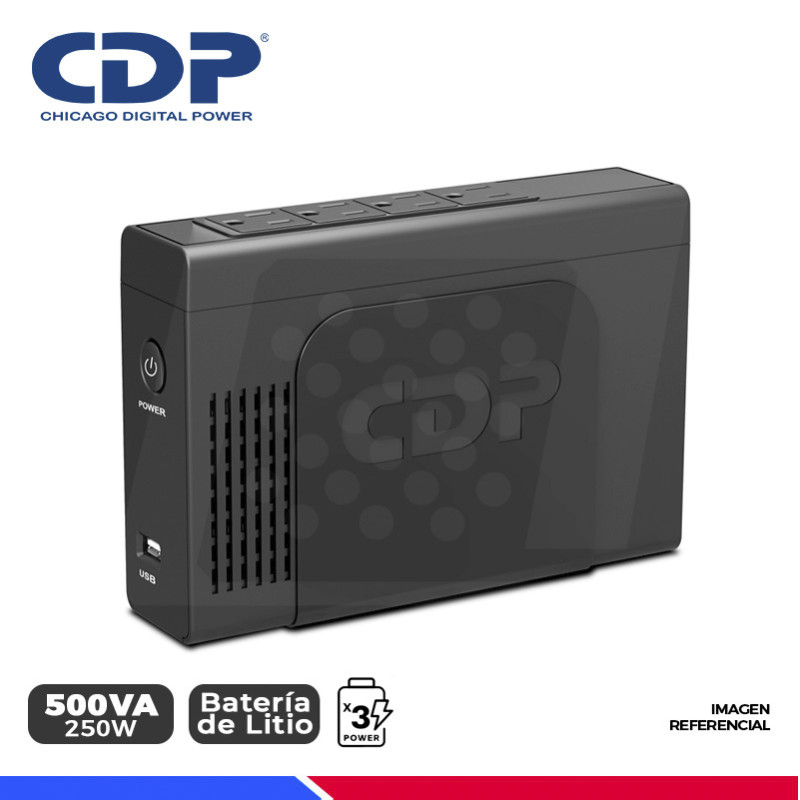 UPS CDP INTERACTIVO PORTATIL Li504i, 500VA/250W, 4 TOMAS UPS CDP INTERACTIVO PORTATIL Li504i, 500VA/250W, 4 TOMAS