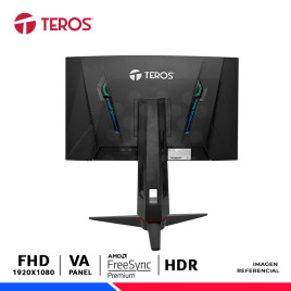 MONITOR GAMING TEROS TE-2766G, 27" CURVO VA, FHD, 180Hz, 1ms, FreeSync