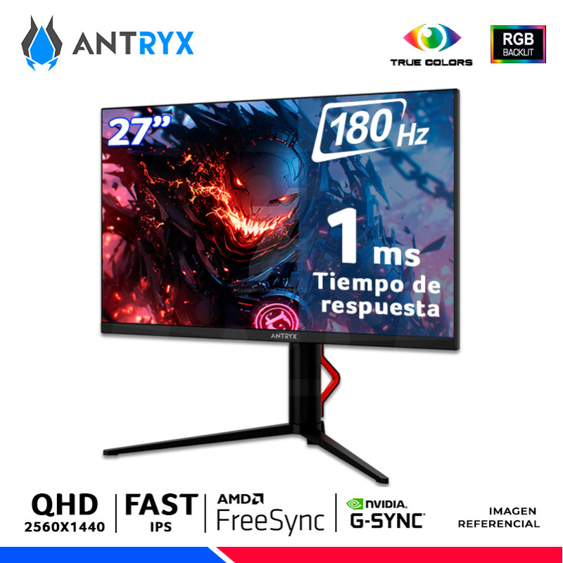 MONITOR GAMING ANTRYX XTREME IPX2725QGTP, 27" FAST IPS, 2K QHD, 180Hz, 1ms, G-Sync